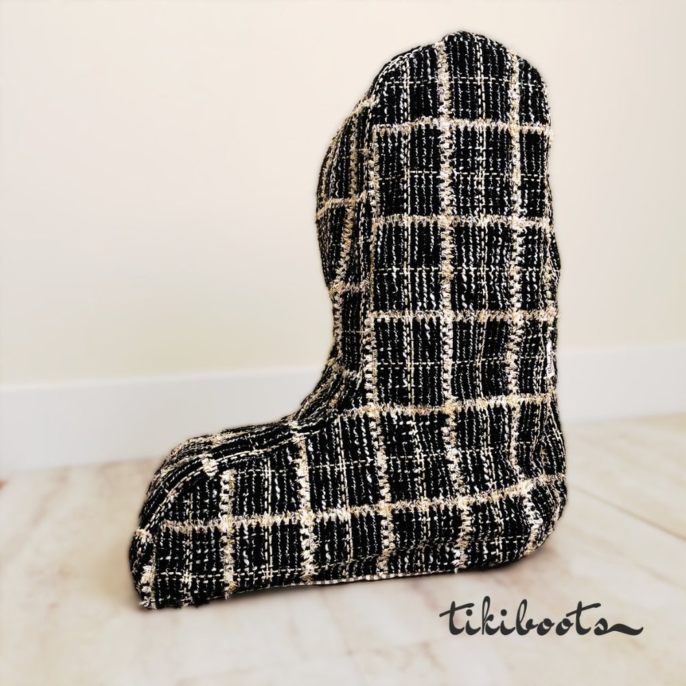 tikiboots Boots Travel Bag Cowgirl Cowboy Tweed Black Gold Holiday Gift NFR